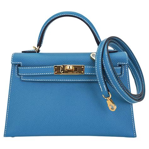 hermes blue jean mini kelly|More.